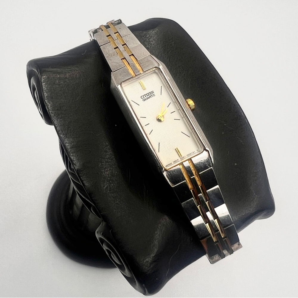 Citizen Womens Two-Tone Rectangular Bracelet Watc… - image 7